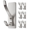 pickpiff Self Adhesive Coat Hooks for Hanging: Heavy Duty Stainless