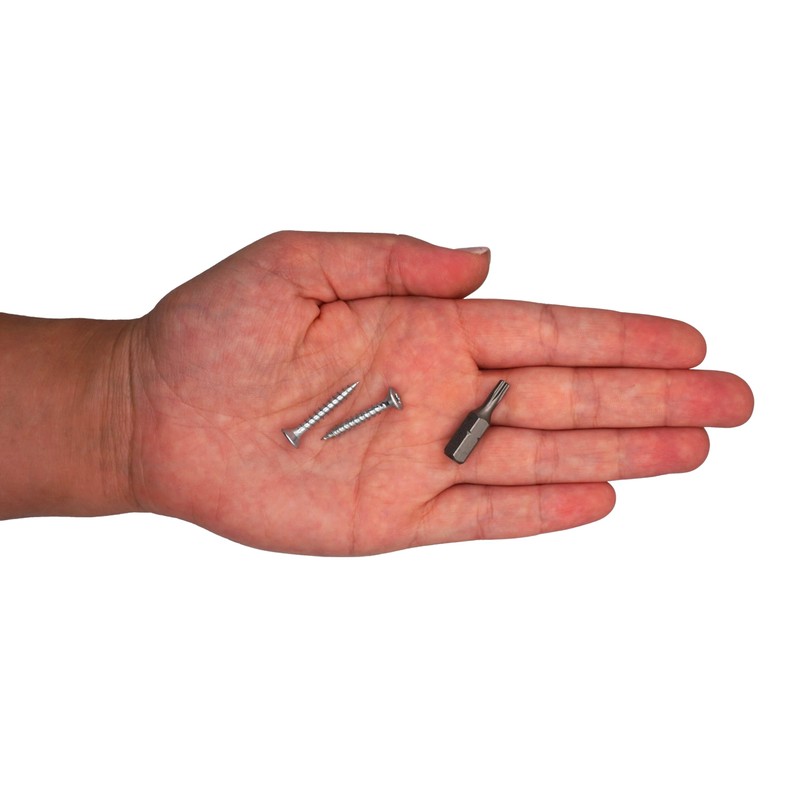SKIR'CO (Pack of 100) 3.5 x 25mm Galvanised Steel Wood