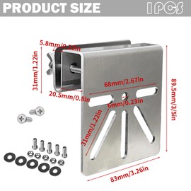 AONAYO Stainless Steel Gutter Holder, Gutter Holder, Camera Mount, Gutter Holder, Anti-Rust Screws, No Drilling Installation, Compatible with Security Solocam S340 Surveillance Camera