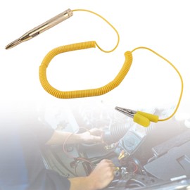 TKSE Car Circuit Tester, Car Vehicle Circuit Tester DC 6V 12V 24V Bulb Voltage Test Pen Pencil Yellow