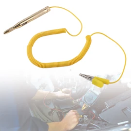 TKSE Car Circuit Tester, Car Vehicle Circuit Tester DC 6V 12V 24V Bulb Voltage Test Pen Pencil Yellow