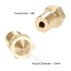 sourcing map 1mm 3D Printer Nozzle Head Replacement, Brass 10pcs