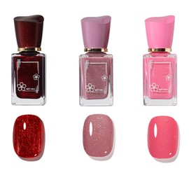Esmalte de uñas multicolor de secado rápido y sin hornear, hermoso aceite de uñas de cobertura total, laca de gel para esmalte de uñas, barniz de...  