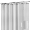 cloth polyester shower curtain liner bathroom fabric white 72x72in