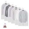 Mskitchen Garment Bags for Closet Storage Garment Covers Clear Clothes
