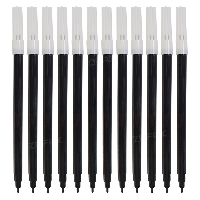iSketchO Felt Tip Colouring Pens, BLACK, Pack of 12, Fibre