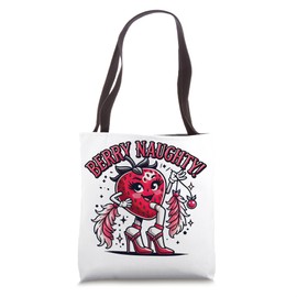 Berry Naughty! Funny Strawberry Tote Bag