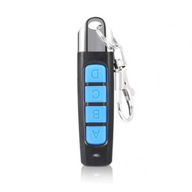 433 MHz Universal Garage Door Copy Remote Control Car Alarm Cloning Duplicator Lock Opener for Home and Business Gate Shutters Blue ABCD Buttons