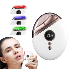 EMS Gua Sha Face Massager Against Wrinkles Face Massager Electric Face Massager for Face Anti Wrinkles Face Lifting Device with Red Light Blue, Green