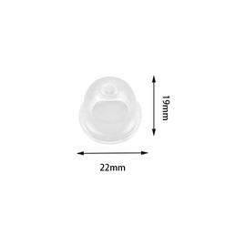 Hyakoz 8 Pieces 22 mm Primer Pump Bulb Kit Primer Bulb Fuel Pump Carburettor Primer Piston Transparent Primer Pump Bulb for Lawn Mower, Chainsaw, Blower Cutter