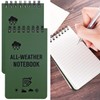 DILUSILK 2 Pack Waterproof Notepad, All Weather Police Notepad, Mini