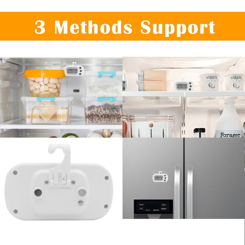 4 Pack Digital Frigerator Thermometer, Waterproof Fridge and Freezer Thermo,