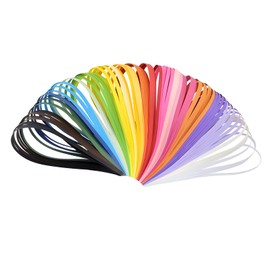 Multicolor Quilling Paper Strip 26 Colors - Handmade Origami Quilling Strips - Mixed Color Paper Stripes for DIY Crafts - 260pcs/set - 15.3inch Length - Paper Quilling Projects (7mm-1/4inch)