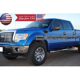 SDeelCase Black 8.5" x 5" Side Fender Air Vent Intake Scoop Bonnet Grill Grille For Ford