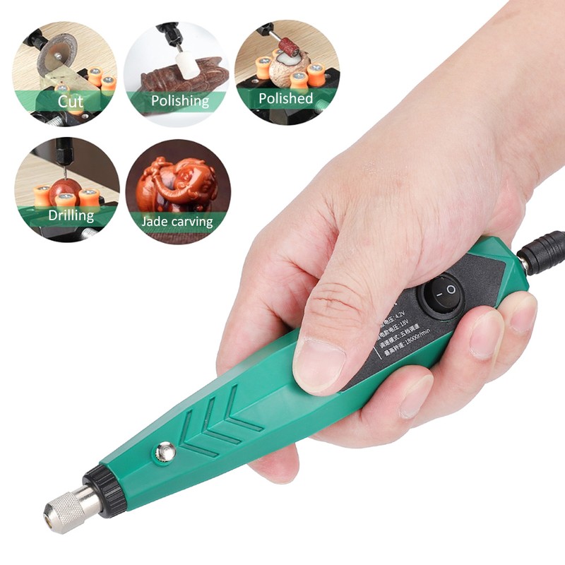 Electric Grinder Mini 18000 RPM HandHeld Portable Jade Polishing Engraving