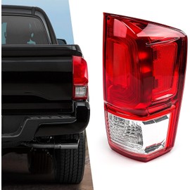 Autofans-Autoparts Red Right Tail Light for 2021-2023 Toyota Tacoma Pickup Truck Passenger Side