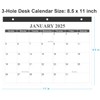Calendar 2025 for 3 Ring Binder - 2025-2026 Desk Calendar