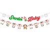 Christmas Santa Baby Banner Set, Santa Baby Glitter Text with
