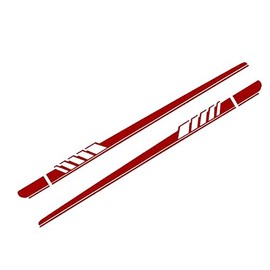 Car Van Side Stripes Vinyl Graphic Universal Racing Sticker Decals For Universal Mercedes AMG Side Skirt Car Sticker 2pcs Set Decorative Racing Black