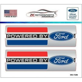 ZIC Motorsports Powered By Ford vinyl decals in/out door with Air Release NOT OE Replacements