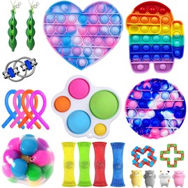 22PCS Sensory Toys Anti Stress Toy Set Decompression Hand Tools for Adult Kids Calming Toys for ADHD Autism