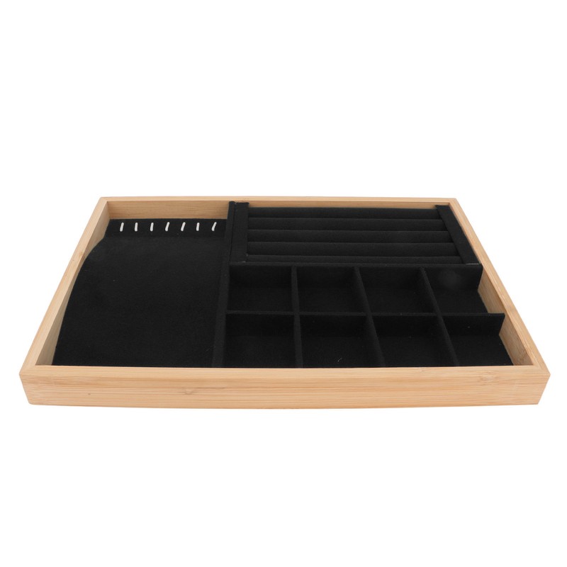 Jewelry Drawer Insert Multipurpose Triple Use Jewelry Display Tray for