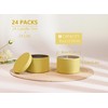 Aroparc Candle Tins 8oz with Lids, 24 Pack Seamless Candle