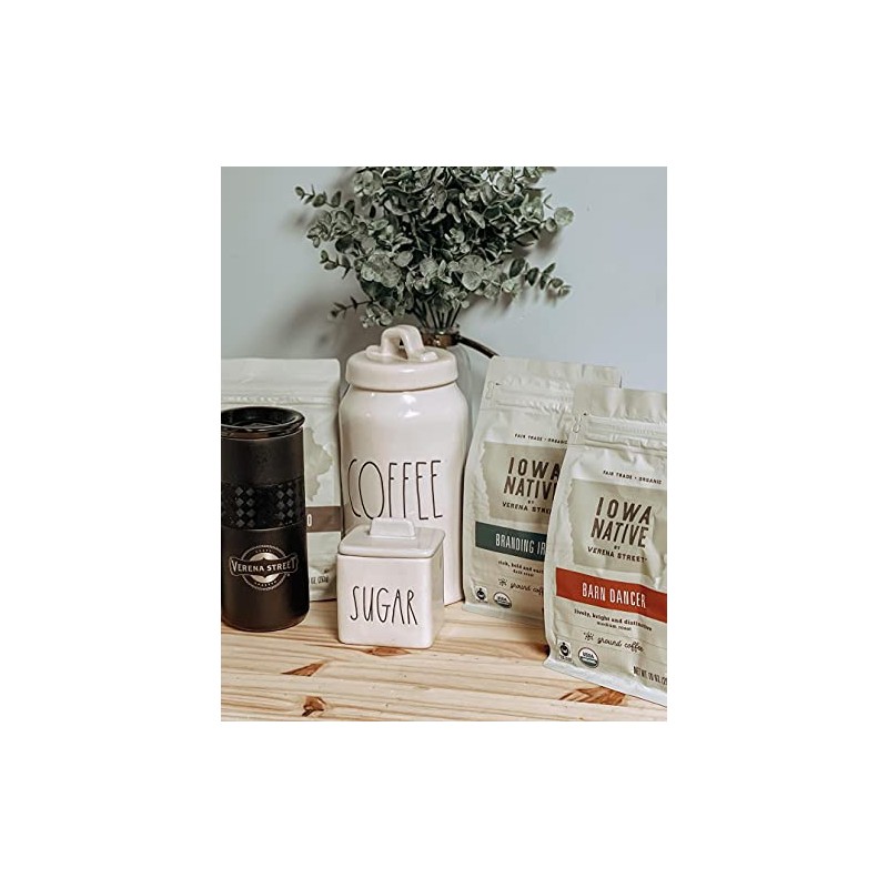Iowa Native Fair Trade Organic 10 Ounce Ground Coffee, Branding