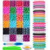 HINSOCHA Bead Bracelet Kit - 1020 Pcs Vibrant Colorful Beads