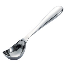 Como Life Stainless Steel Ice Cream Scoop, Ice Cream Scoop, Ice Cream Spoon, Ice Spoon, All Stainless Steel, Silver, Dishwasher Safe, One-Piece, Easy to Clean, Rustproof, Wide, Deep, Easy to Scoop,