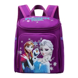 Fashionable Cute Cartoon Ice Princess Kindergarten Kid Schoolbag Children Backpack (Purple)