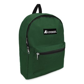 Everest Luggage Basic Backpack, Dark Green, Medium