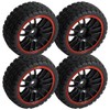 Vgoohobby 12mm Hex Wheel Rims & Rubber Tires Compatible with