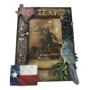 Ebros Gift Rustic Western Patriotic Texas Mockingbird Windmill Bluebonnets Picture