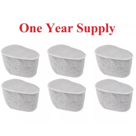 GoldTone Charcoal Water Filters for Krups Coffeemakers, Set of 6 (One Year Supply) F47200