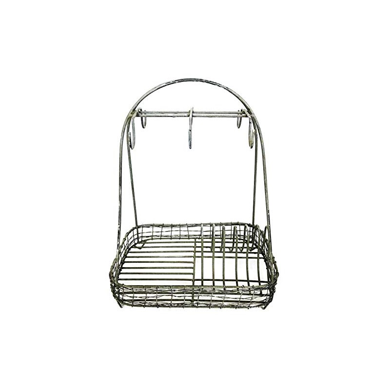 Metal Dish Caddy By Colonial Tin Works,grey,11.5 x 8.75 x