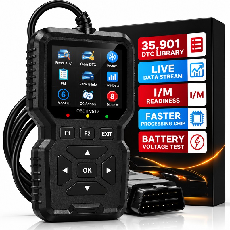 OBD2 Diagnostic Scanner for Vehicle Troubleshooting – Engine Code Reader