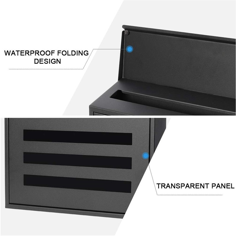 Locking Mailbox Wall Mounted Vertical mailboxes with Key Lock Large