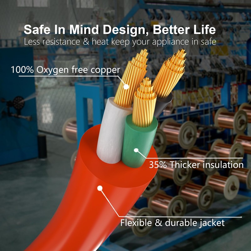 HUANCHAIN 150 ft Outdoor Extension Cord Waterproof 12/3 Gauge Heavy