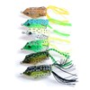 IZTOSS 6PCS Fishing Lures Topwater Floating Weedless Frog Baits with