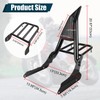 DSISIMO Motorcycle Passenger Backrest Sissy Bar with Luggage Rack Compatible