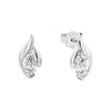 Amor 9963690 Women's Stud Earrings 925 Sterling Silver with Synthetic Zirconia 1.2 cm Silver Comes in Jewellery Gift Box, Silver, Cubic Zirconia