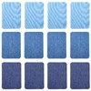 12Pcs Fabric Repair Patches, 4 x 3 Inches Cotton Iron