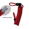 MyyYiTar 59in(1.5M) Spring Wire Cable with Loops 4mm Thickness Rubber