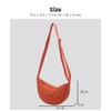 Nylon Crescent Crossbody Bag for Women – Lightweight Slouchy Hobo
