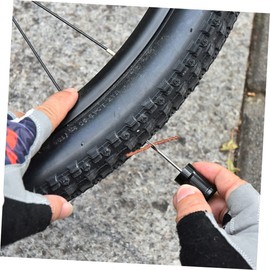 GRIRIW 1 Set Professional Tire Repair Kit with Durable Rubber Repair Strips for Quick Cycling Tire Plugging Portable Tool