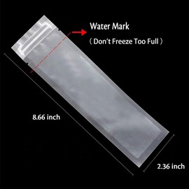 Popsicle Molds Bags, 50 Pack DIY Disposable Ice Pop Bags with Silicone Funnel (50)