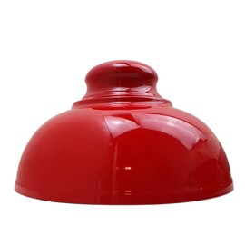 LEDSone Industrial Ceiling Pendant Light Shades, Retro Vintage Style Curvy Dome Shaped Pendant Lamp Shade for Pendant Ceiling Lights for Pubs, Cafes, and Restaurants (Red)