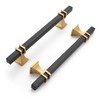 Haliwu 20 Pack Black and Gold Cabinet Pulls, 5 inch