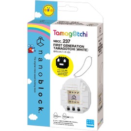 Kawada Nanoblock Original Tamagotchi (White) NBCC_237 – Building Block Set for Ages 12+